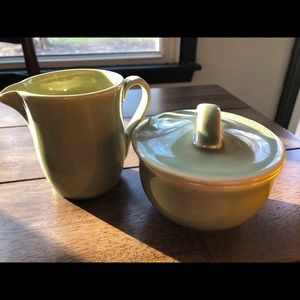 Crate and Barrel Cream and Sugar set